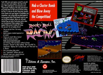 Rock n' Roll Racing (USA) (Beta) box cover back